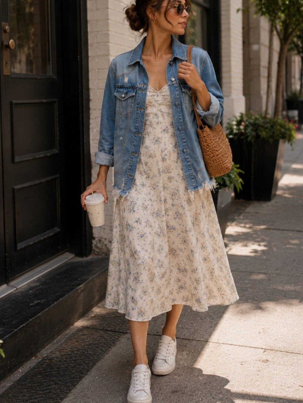 Free People Moonchild Distressed Jean Jacket